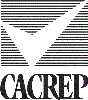 black and white cacrep logo