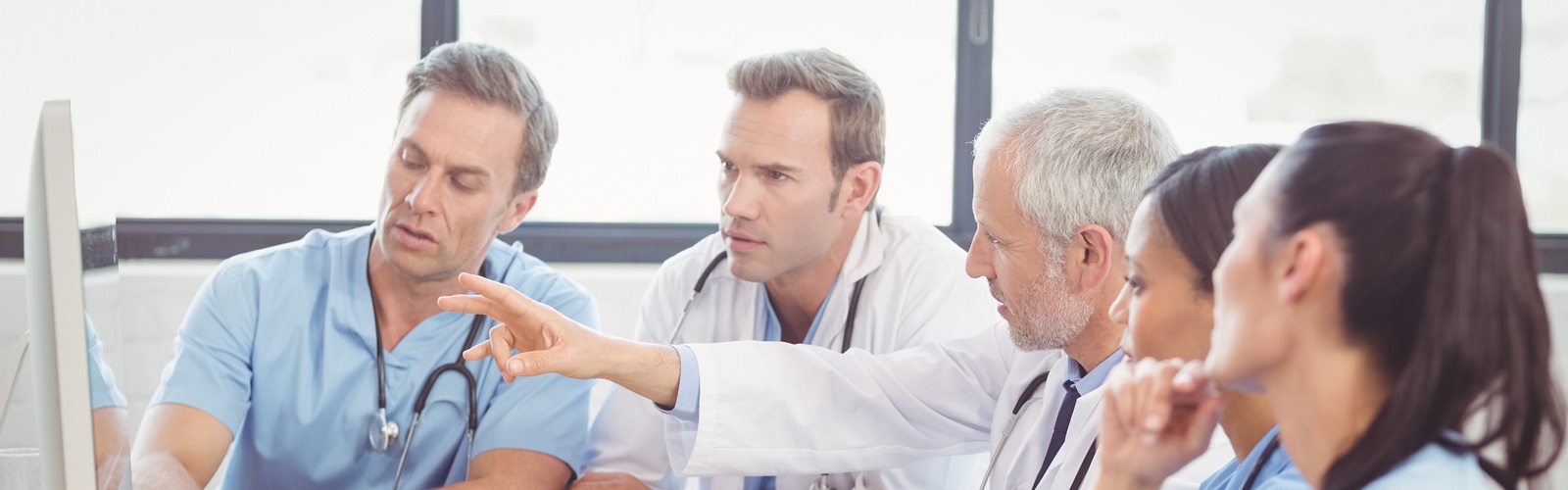 A group of nurses working on the job
