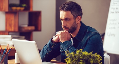 Person studying business
