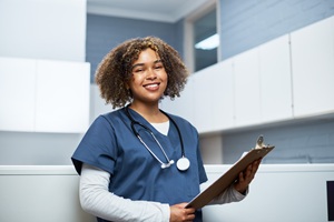 A nurse is prepared with information about her patients