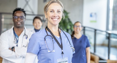 A team of nurses ready to assist their patients
