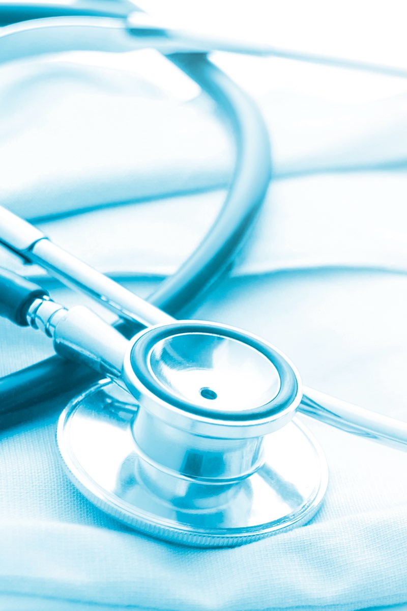 Stethoscope on table