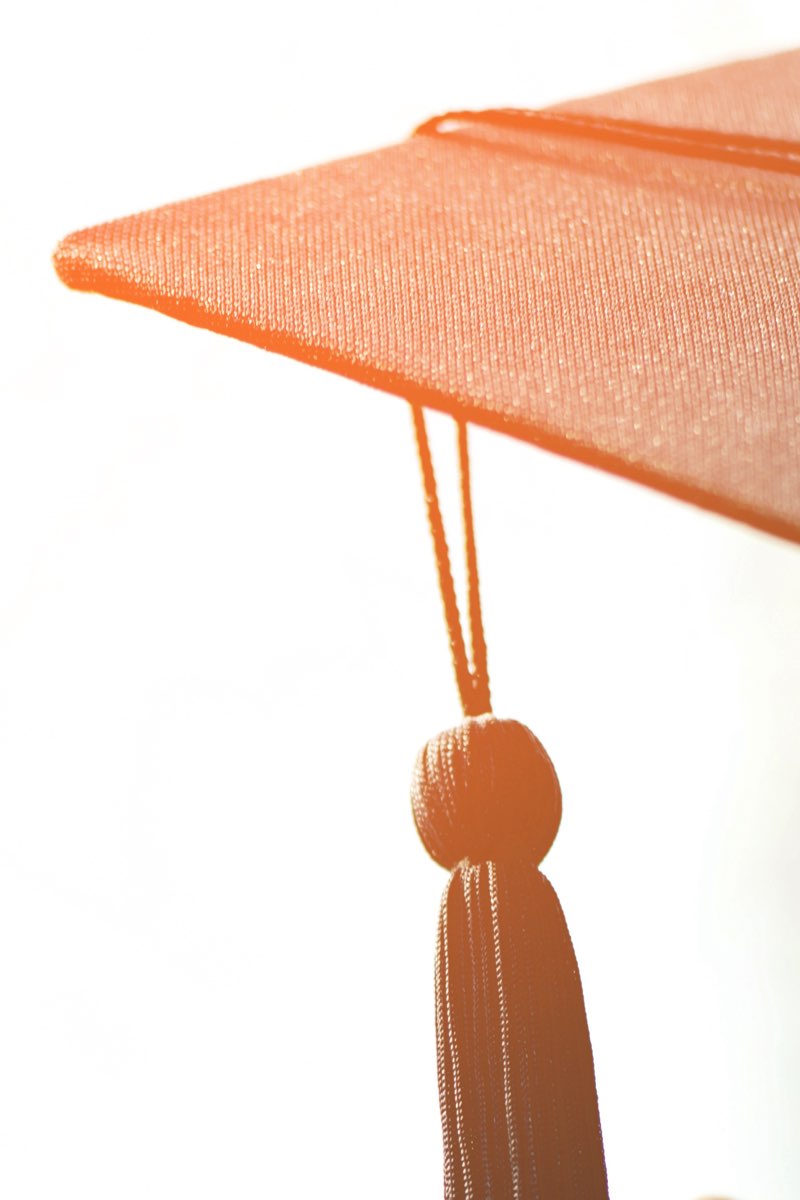 Graduation cap and tassel