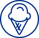 Ice Cream Social Cone Icon