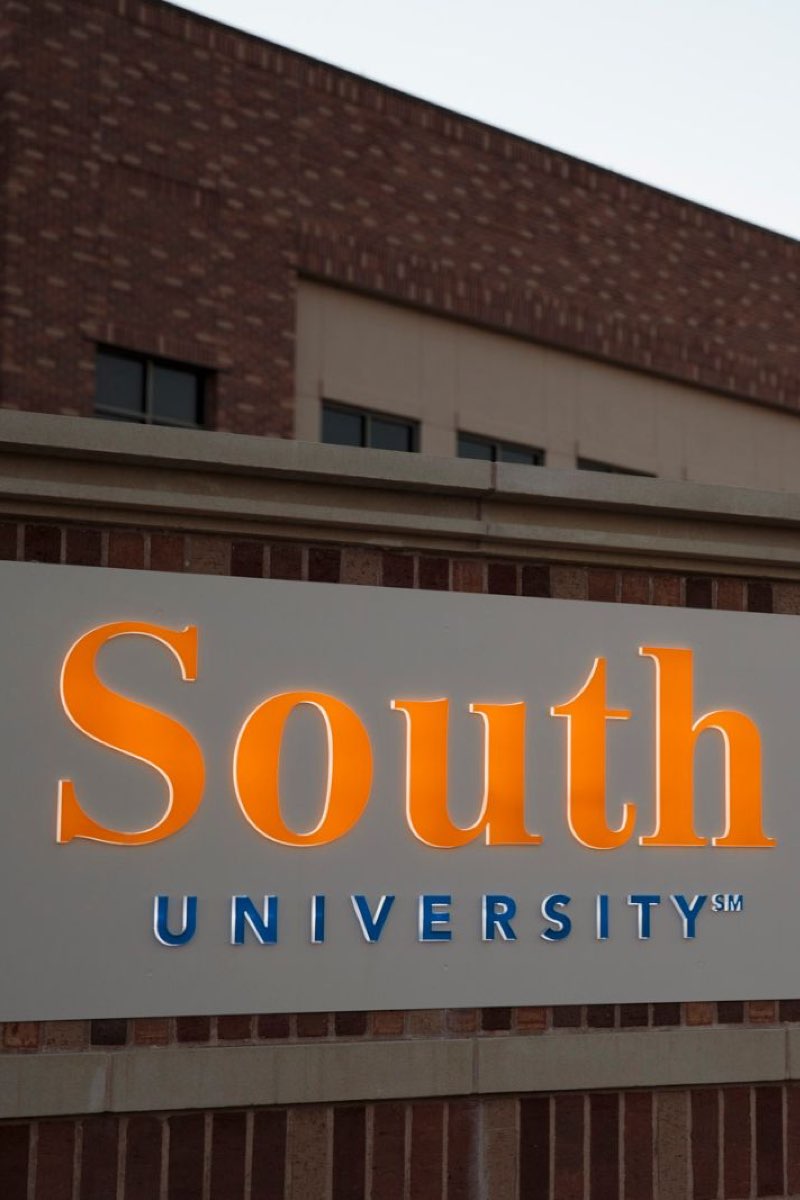 South University sign on building