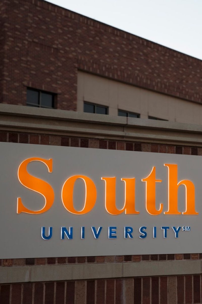 South University sign on building