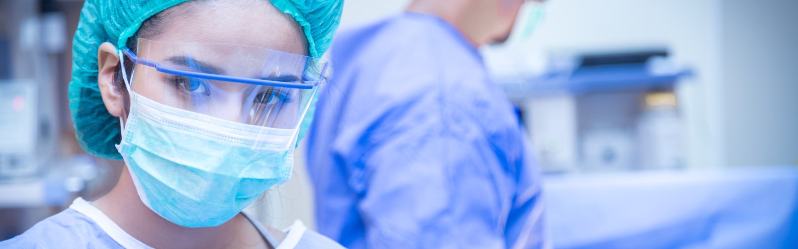 Female medical practitioner in operating room