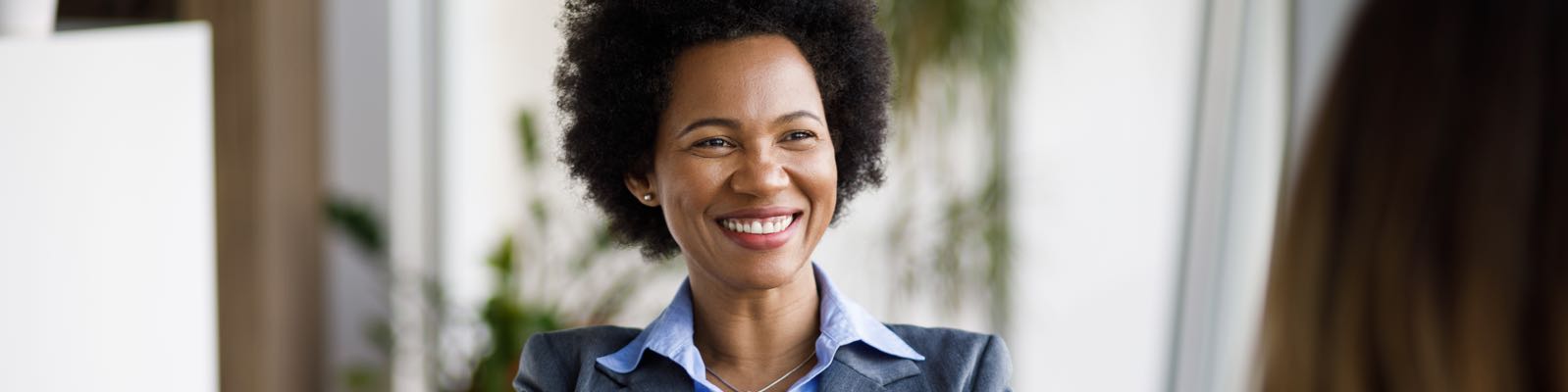 Criminal justice professional consulting with client