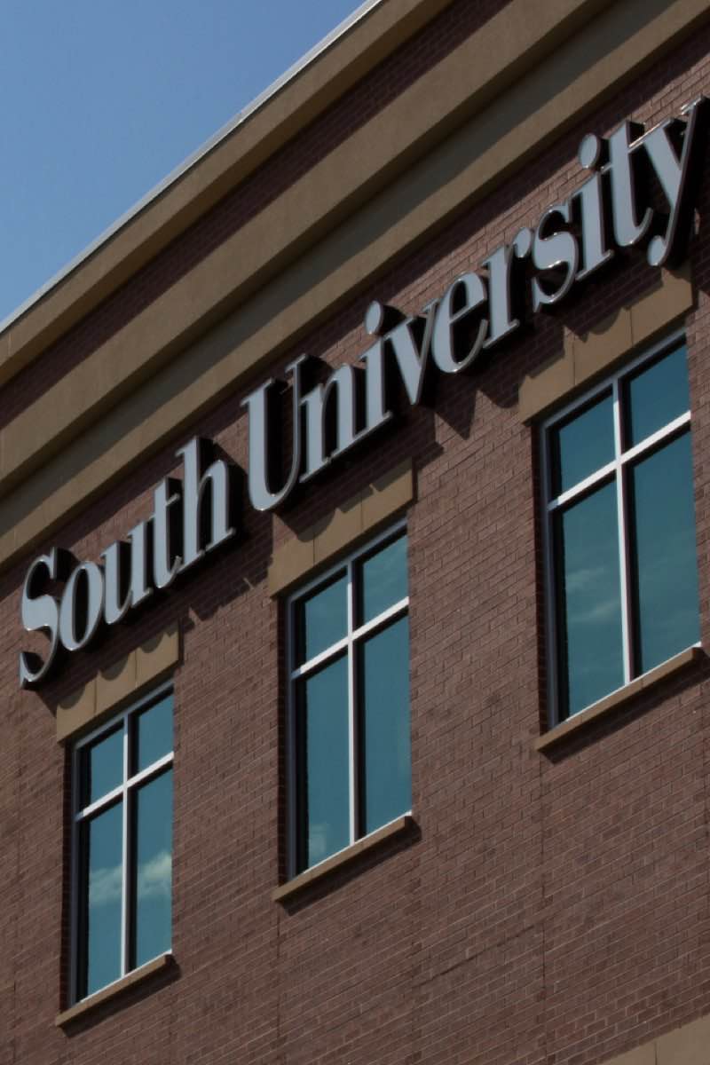 South University sign on building